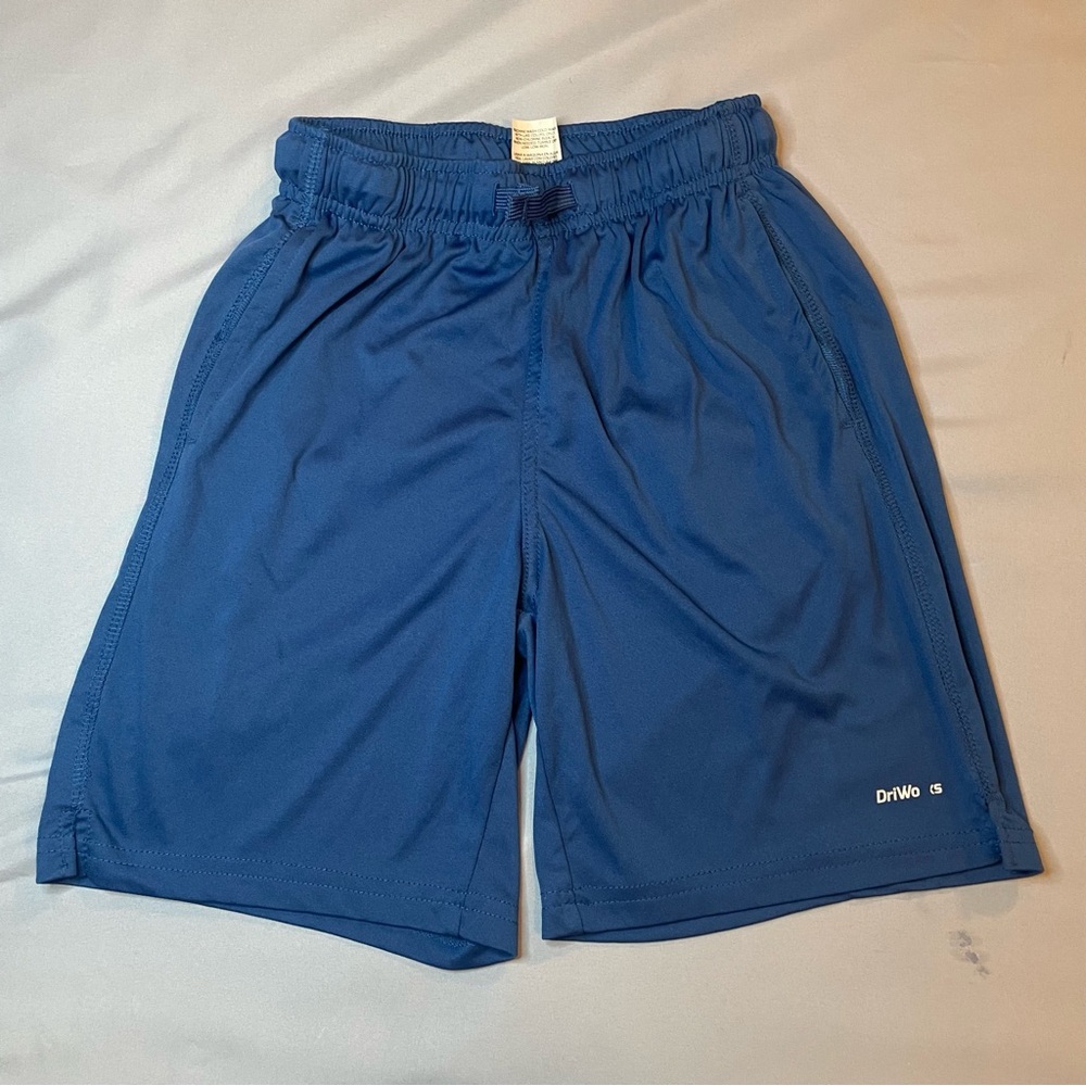 Athletic Works Blue Athletic Shorts Moisture-Wicking Performance Size L 10/12